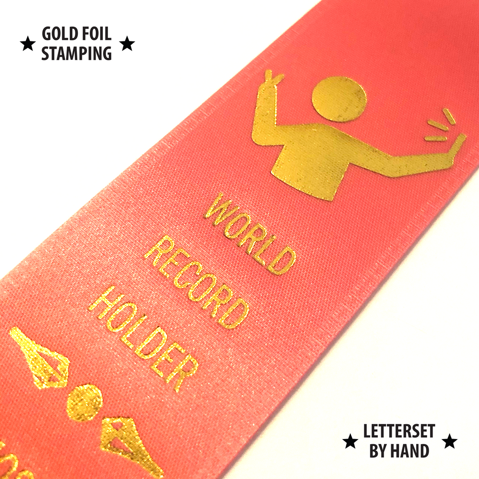 World Record Most Selfies- Award Ribbon