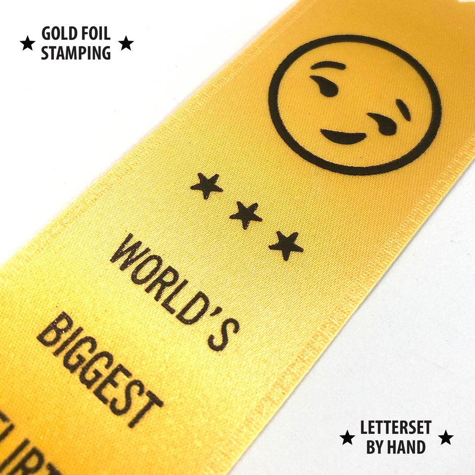 World's Biggest Flirt - Award Ribbon