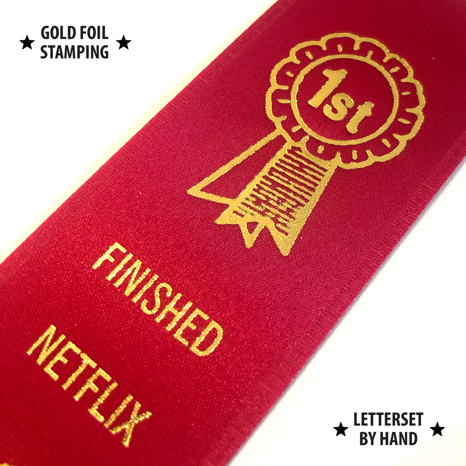 Netflix Binge Champion - Award Ribbon