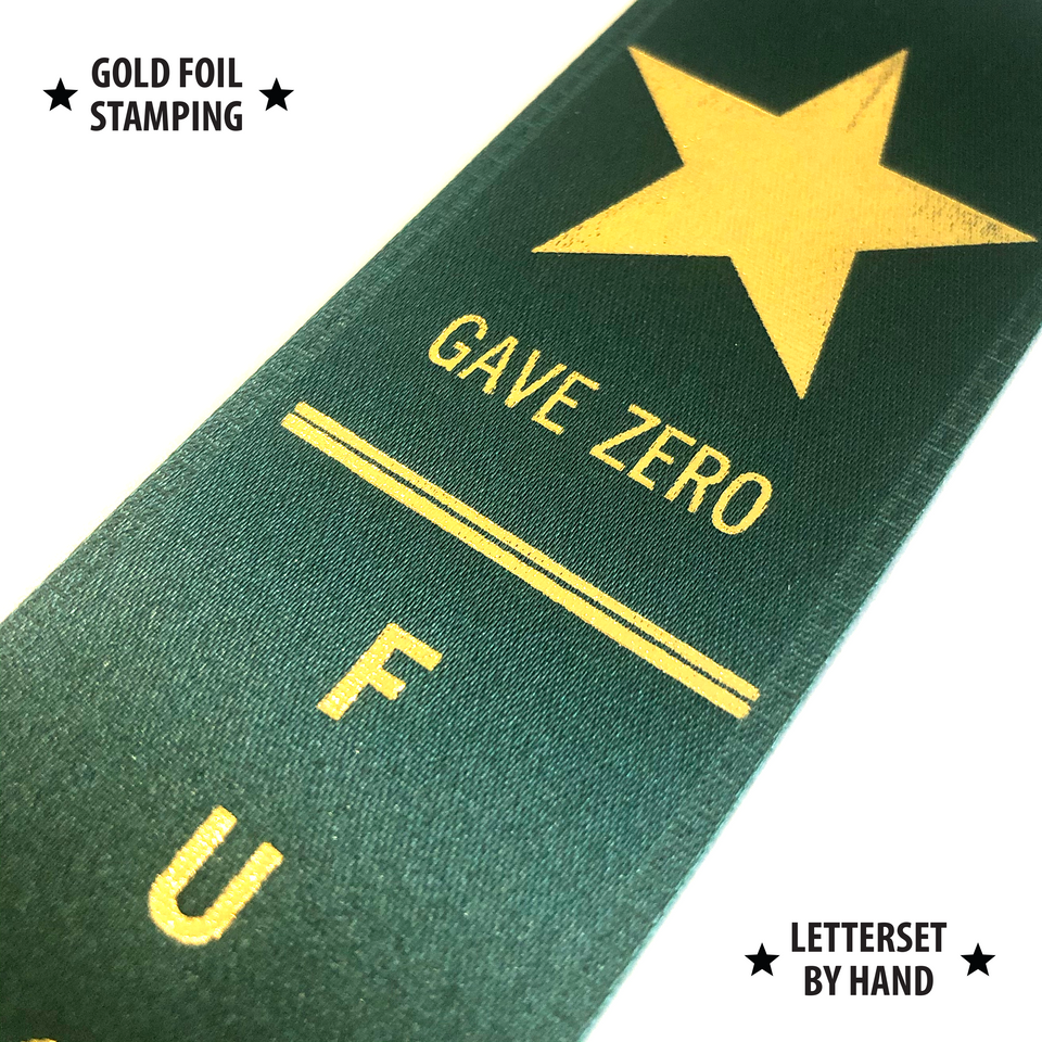 Gave Zero F*cks - Award Ribbon