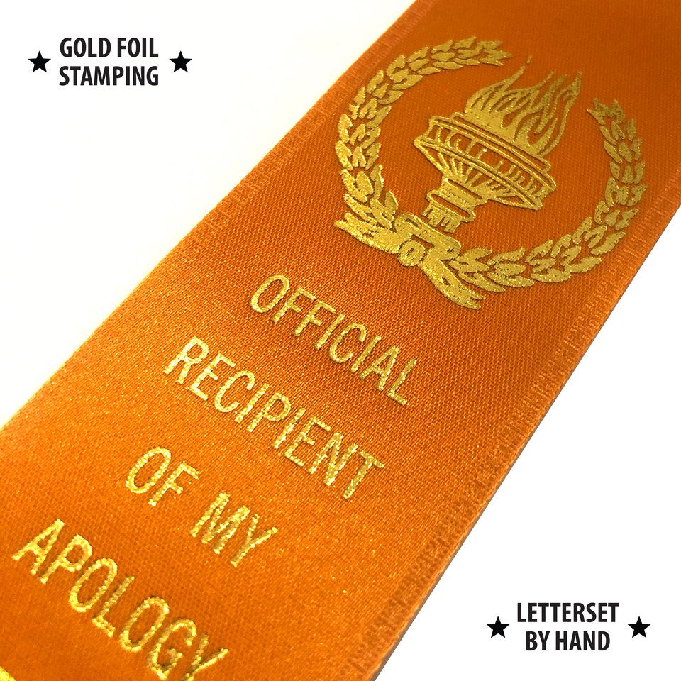 Official Apology - Award Ribbon