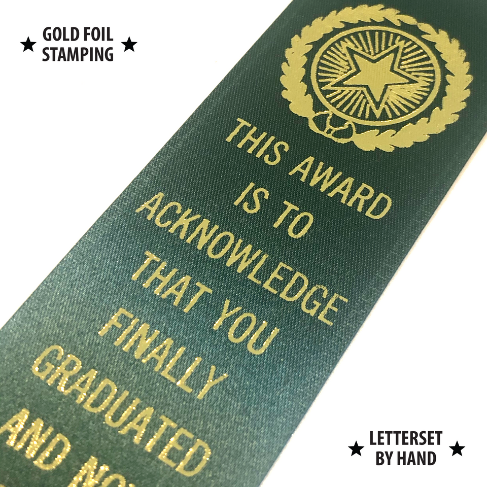 Graduated With Debt - Award Ribbon