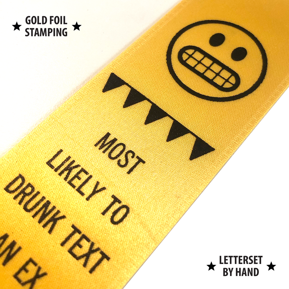Drunk Text Your Ex - Award Ribbon
